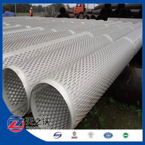 bridge slotted stainless steel pipe for deep wells